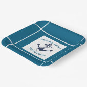 Aangepast Nautisch Patroon Bootanker Papieren Bordje (Gebogen)