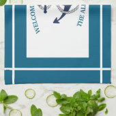 Aangepast Nautisch Patroon Bootanker Theedoek (Gevouwen)