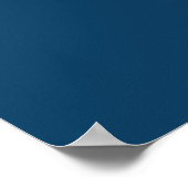 Aangepast Navy Blauwe Trouw Welkom Display Poster (Hoek)