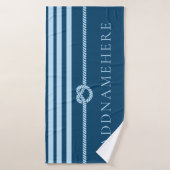 Aangepast! Navy Rope Knot Custom Bath Towel Badhanddoek (Badhanddoek)