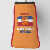 Aangepast Nederlands Vlag Sinaasappel Leeuw Team N Golfheadcover (Draai 90)