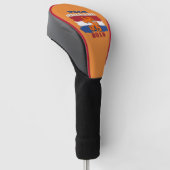 Aangepast Nederlands Vlag Sinaasappel Leeuw Team N Golfheadcover (Schuin)
