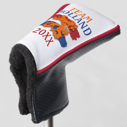 Aangepast Nederlands Vlag Sinaasappel Leeuw Team N Golfheadcover (3/4 voorkant)