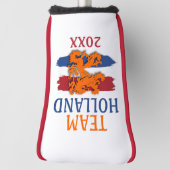 Aangepast Nederlands Vlag Sinaasappel Leeuw Team N Golfheadcover (Draai 90)