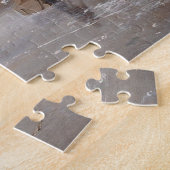 Aangepast Nederlands winterlandschapsolie schilder Legpuzzel (Zijkant)