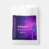 Aangepast Neon Karaoke Avond Verjaardagsfeest Voor Bedankzakje (Voorkant)