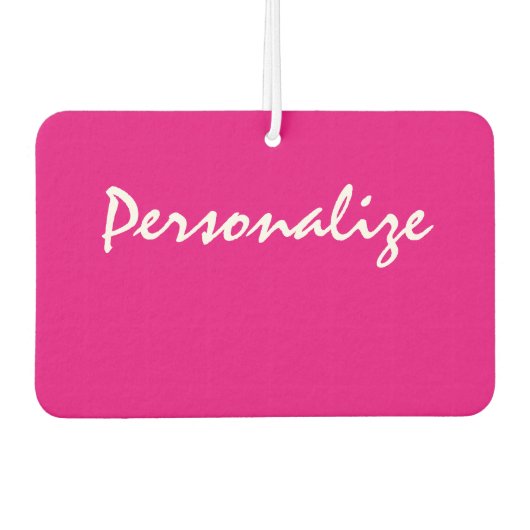 Aangepast neonroze hartsvormer luchtverfrisser (Voorkant)