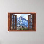 Aangepast nepvenster canvas afdruk (Voorkant)