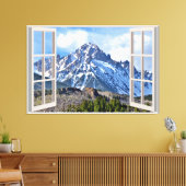 Aangepast nepvenster canvas afdruk (Insitu (Woonkamer))