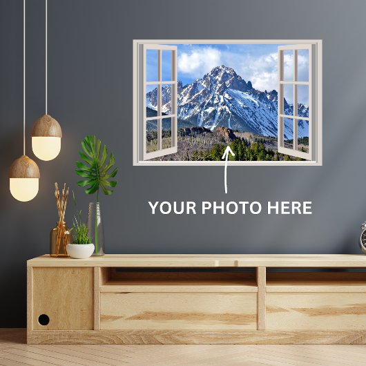 Aangepast nepvenster poster