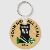 Aangepast netball sleutelhanger (Voorkant)