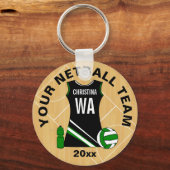Aangepast netball sleutelhanger (Voorkant)