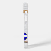 Aangepast netball Uniform Blue met rood en wit Case-Mate iPhone Case (Achterkant / Links)