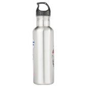 Aangepast netbalteam genaamd Waterflesje Waterfles (Achterkant)