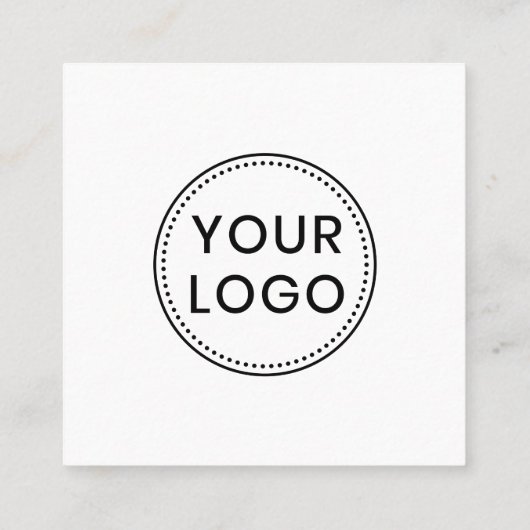 Aangepast netwerk voor sociale media-pictogrammen  vierkante visitekaartje (Achterkant)