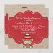 Aangepast neutraal Baby shower met socket Kaart (Voorkant / Achterkant)