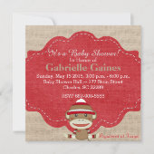 Aangepast neutraal Baby shower met socket Kaart (Voorkant)