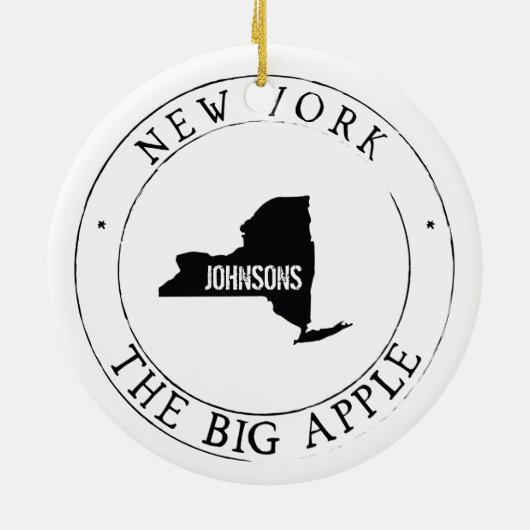 Aangepast New York Ornament (Achterkant)