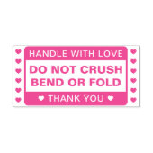 Aangepast niet buigen | Handje met liefde Zelfinktende Stempel (Design)