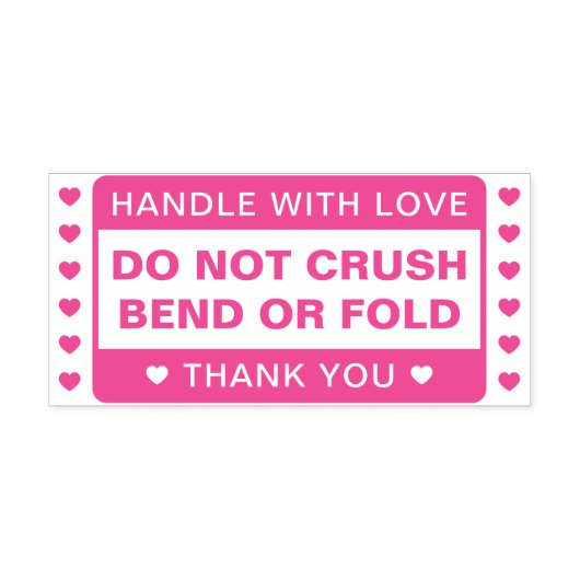 Aangepast niet buigen | Handje met liefde Zelfinktende Stempel (Design)