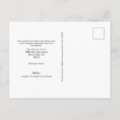 Aangepast nieuw beginadres Foto en nieuw adres Aankondigingskaart (Achterkant)