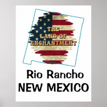 Aangepast nieuw Mexico-Poster