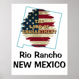 Aangepast nieuw Mexico-Poster Poster