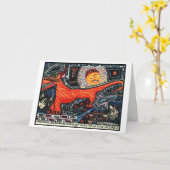 Aangepast Nieuw Mexico Spaans Tasmanian Devil Dog  Kaart (Gele Bloem)