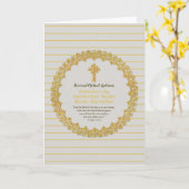 Aangepast nieuw ORDAINED Priest Pastor Deacon Kaart (Gele Bloem)