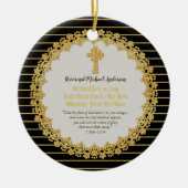 Aangepast nieuw ORDAINED Priest Pastor Deacon Keramisch Ornament (Voorkant)