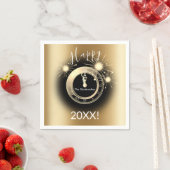 Aangepast nieuwjaars oud papier servetten (Insitu)