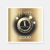 Aangepast nieuwjaars oud papier servetten (Voorkant)