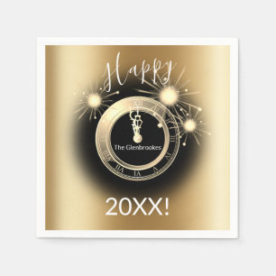 Aangepast nieuwjaars oud papier servetten