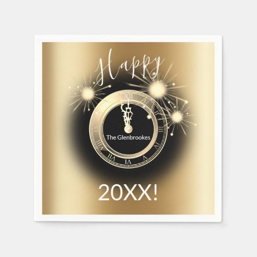 Aangepast nieuwjaars oud papier servetten (Voorkant)