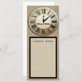 Aangepast nieuwjaarsavond huwelijksprogramma kaart (Voorkant / Achterkant)