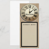 Aangepast nieuwjaarsavond trouwprogramma kaart (Voorkant / Achterkant)