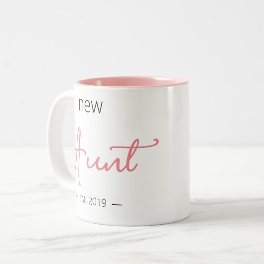 Aangepast nieuwtante voor moderne meisjes tweekleurige koffiemok (Voorkant links)