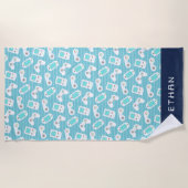 Aangepast niveau omhoog strandlaken (Voorkant)