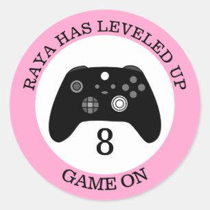 Aangepast niveau voor games als thuisdag ronde sticker