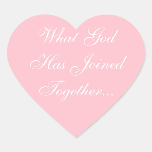 Aangepast nodigt bruin roze bruin uit hart sticker (Voorkant)