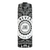 Aangepast NOOIT opgeven Thermosbeker (Voorkant)