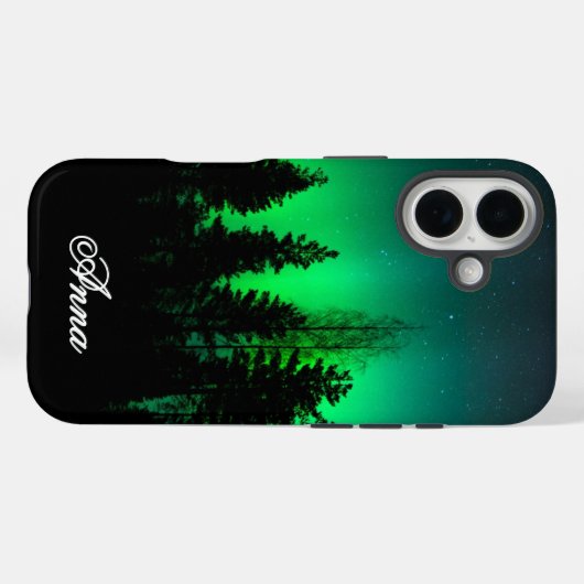 Aangepast noorderlicht Case-Mate iPhone case (Achterkant (horizontaal))