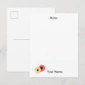 Aangepast Notitieblok Briefkaart (Voorkant / Achterkant)