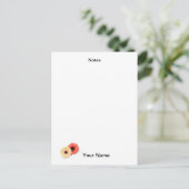 Aangepast Notitieblok Briefkaart (Staand voorkant)