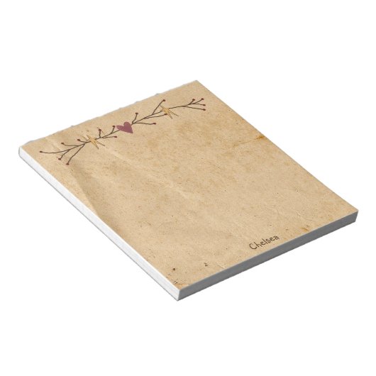 Aangepast Notitieblok hartsterren (Schuin)