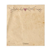 Aangepast Notitieblok hartsterren (Voorkant)