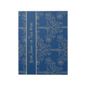 Aangepast Notitieblok (Jotter) Blauw, Gold-effect  (Linkerzijde)