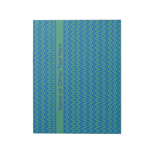 Aangepast Notitieblok jotter, Emerald en Blue Geom (Linkerzijde)