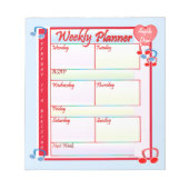 Aangepast Notitieblok Melody Weekly Planner (Voorkant)