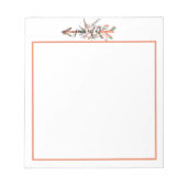 Aangepast notitieblok met de florale pijl (Voorkant)